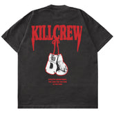 RELAXED FIT "ATHLETIC DEPARTMENT" T-SHIRT - BLACK