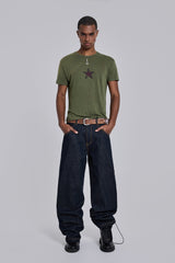 Green Star Sun Faded T-Shirt