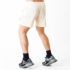 VENTED MESH SHORTS MEDIEVAL - CREAM / BLACK