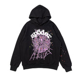 Sp5der Bubble Logo Web Hoodie Black