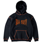 HEAVYWEIGHT LUX OUTSEAM HOODIE - BLACK / ORANGE