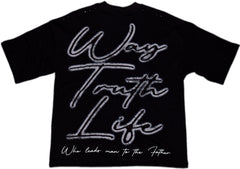 GLAZA GOD Crucifixion -Vol. 5- T-Shirt Oversized-BLACK
