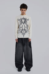 Kasper Digi Waffle Ecru T-Shirt