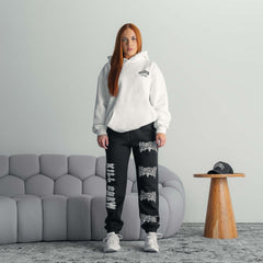 OVERSIZED LUX "THE PAIN" HOODIE - WHITE