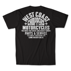 West Coast Choppers Parts Tee - Black