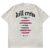 RELAXED FIT INNER DEMONS TOUR T-SHIRT - CREAM