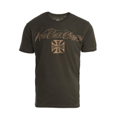 EAGLE CREST TEE - OIL DYE ANTHRACITE