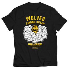 WOLVES AMONG SHEEP T-SHIRT v2 - YELLOW/BLACK