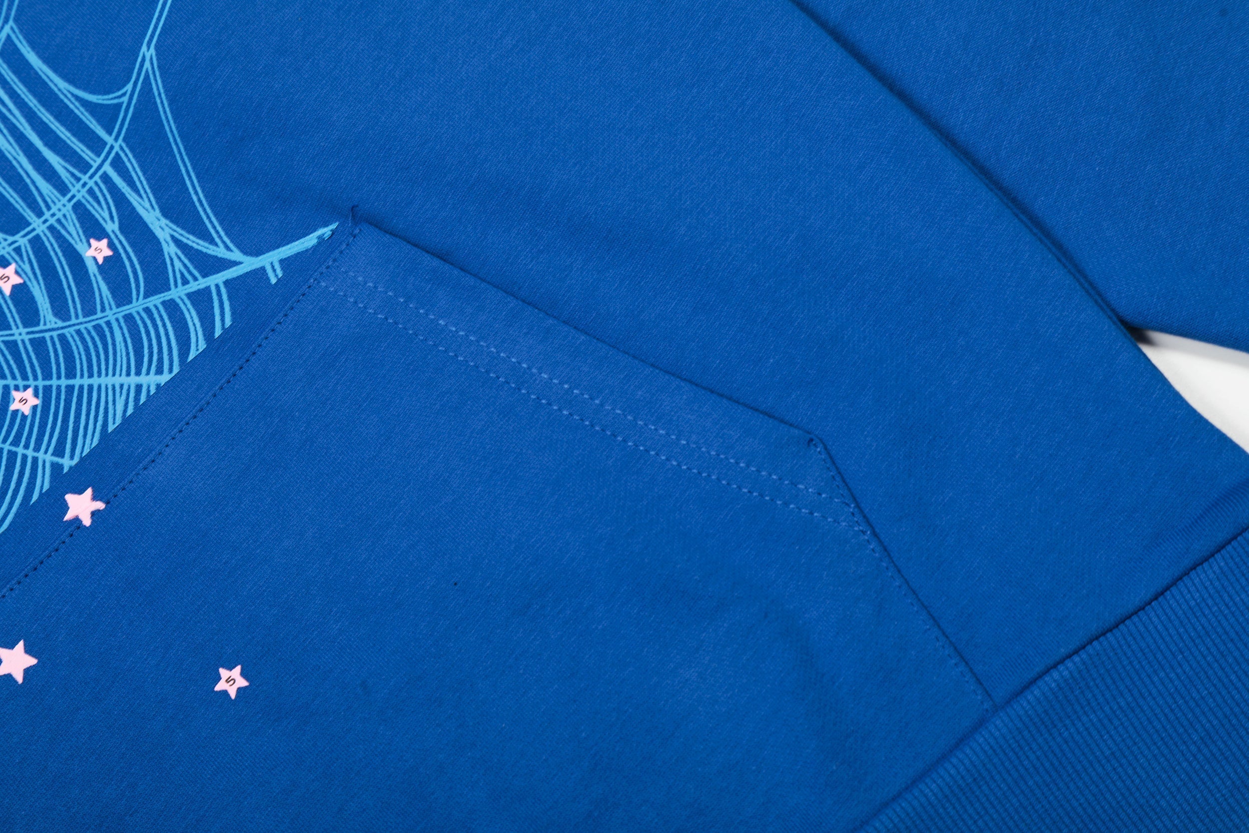 Sp5der Double Logo Web Hoodie Black