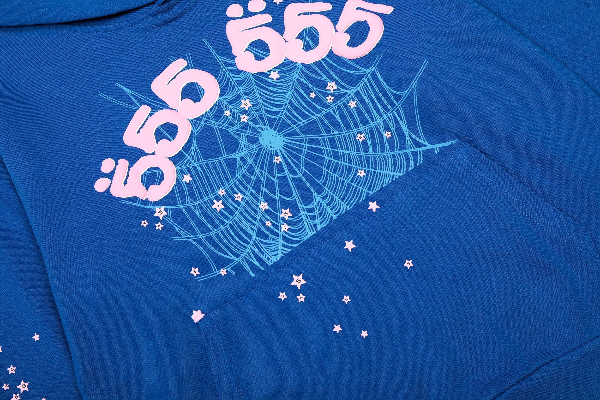 Sp5der Double Logo Web Hoodie Black