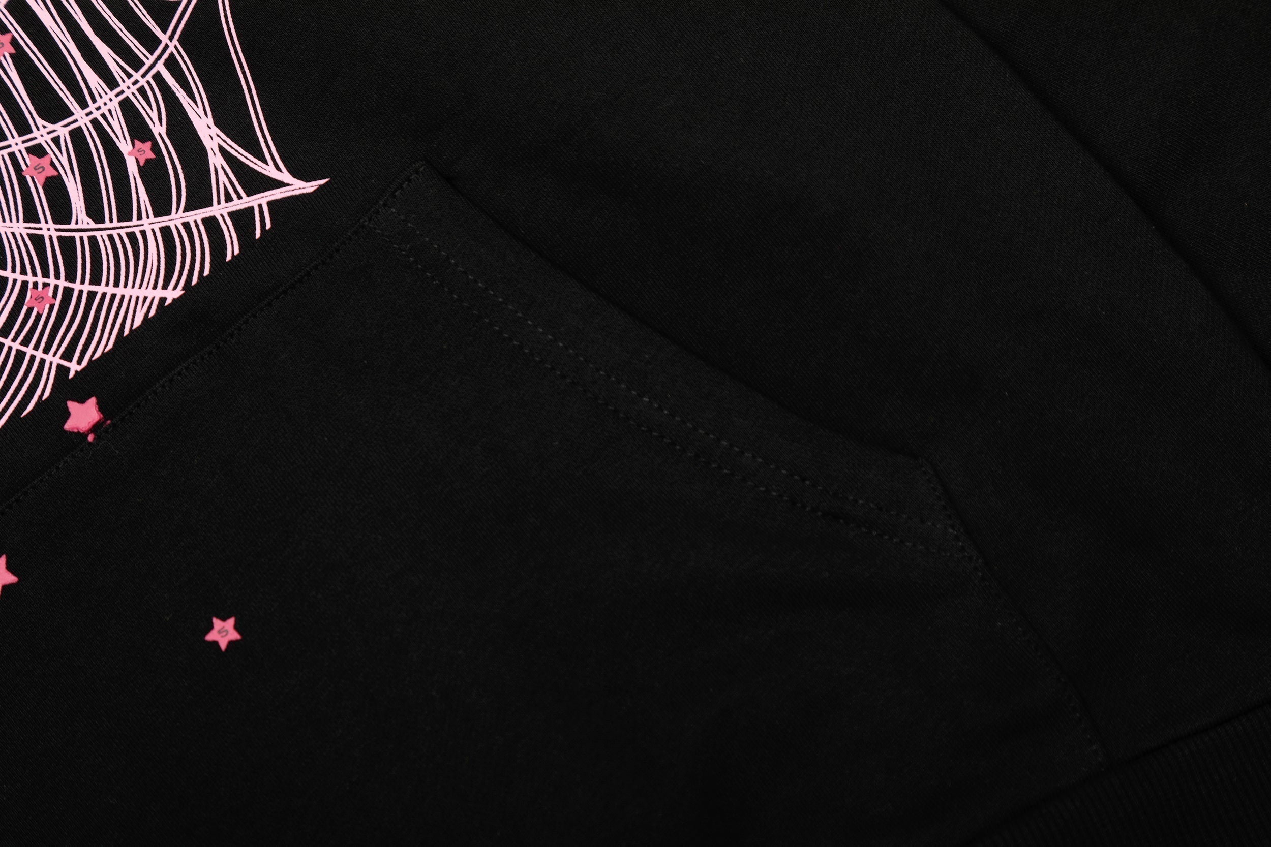 Sp5der Double Logo Web Hoodie Black