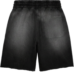 GLAZA GOD Heavyweight French Terry Shorts – BLACK Wash