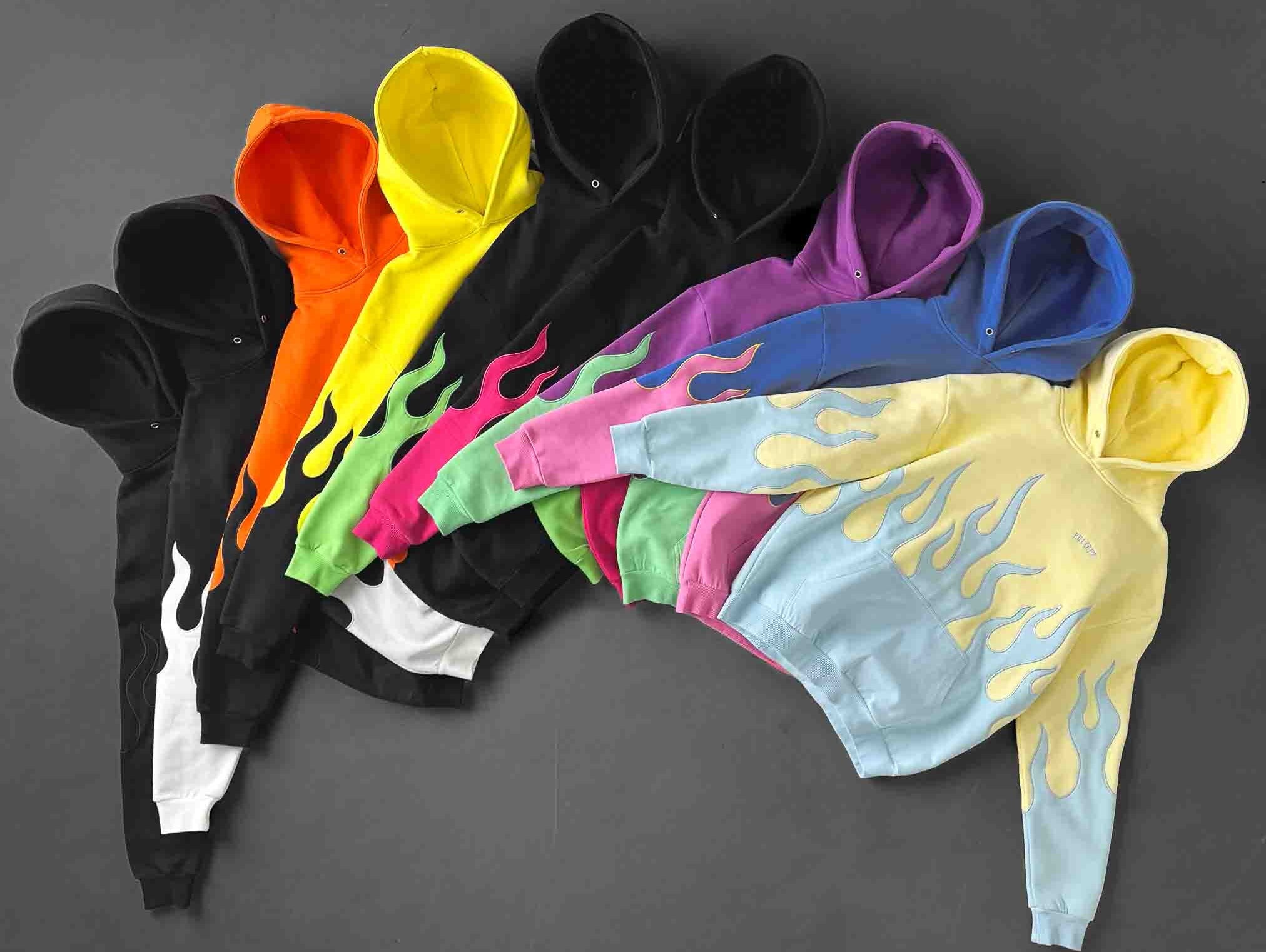 OVERSIZED PREMIUM HEATER HOODIE - YELLOW / BLACK
