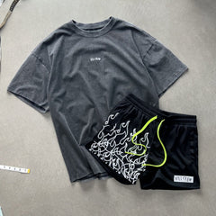 RELAXED FIT LUX "SIMPLE" T-SHIRT - BLACK