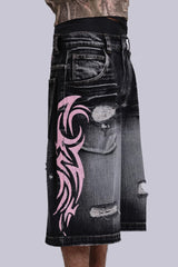Pink Blade Colossus Jorts