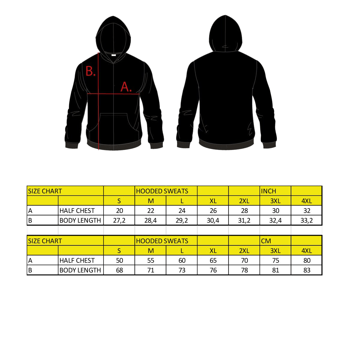 WCC - OG CROSS HOODY - Black