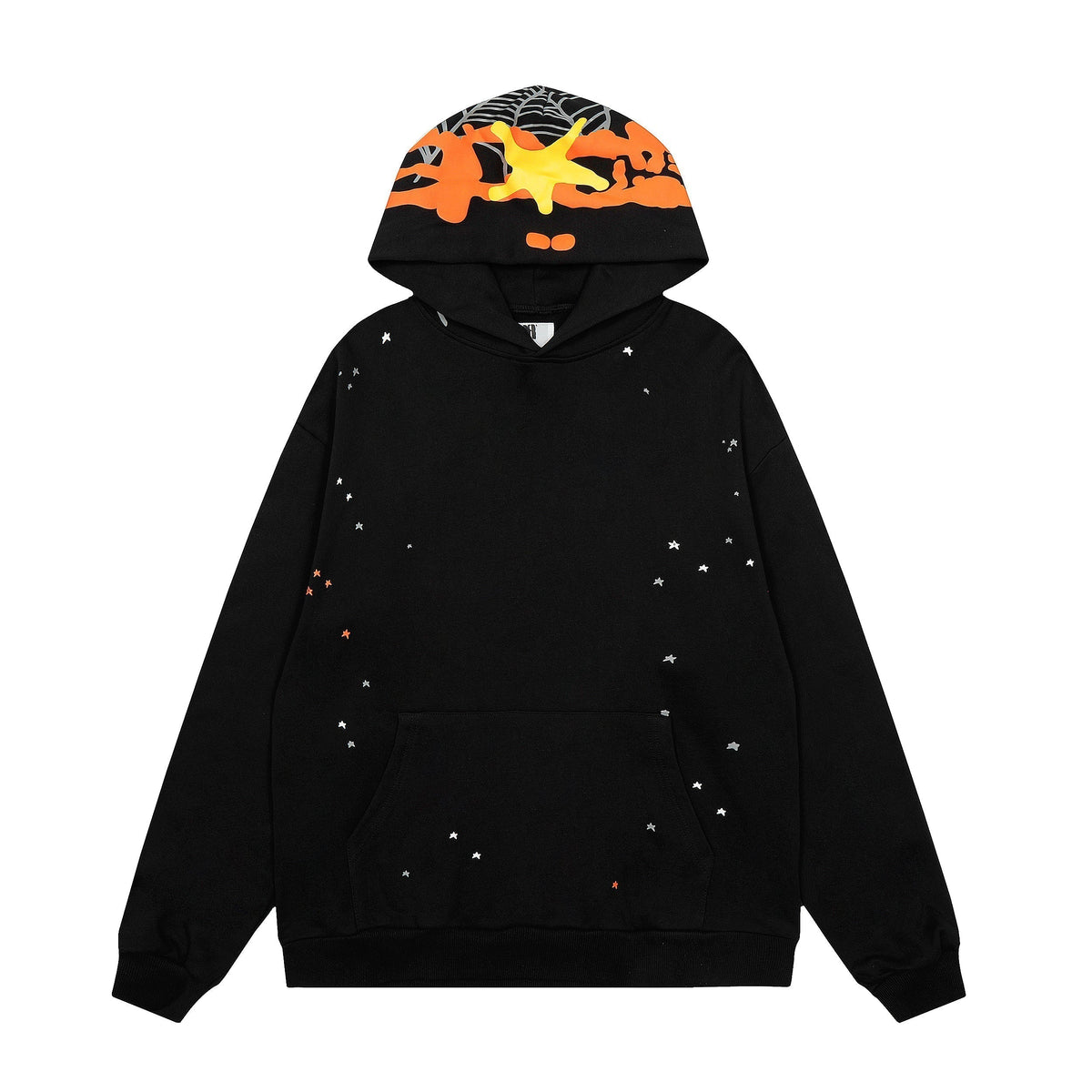 Sp5der Starfall Graphic Hood Hoodie Black