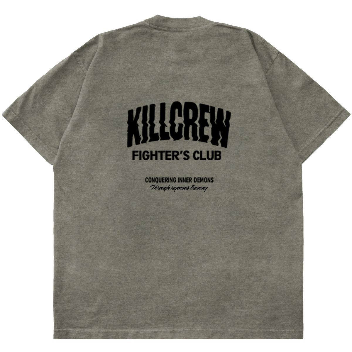 RELAXED FIT RIGOROUS TRAINING T-SHIRT - OLIVE / BLACK
